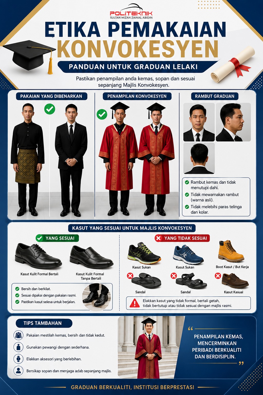 Tatacara Pakaian Graduan Lelaki